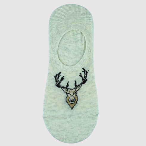 Dear Head No Show Invisible Socks White